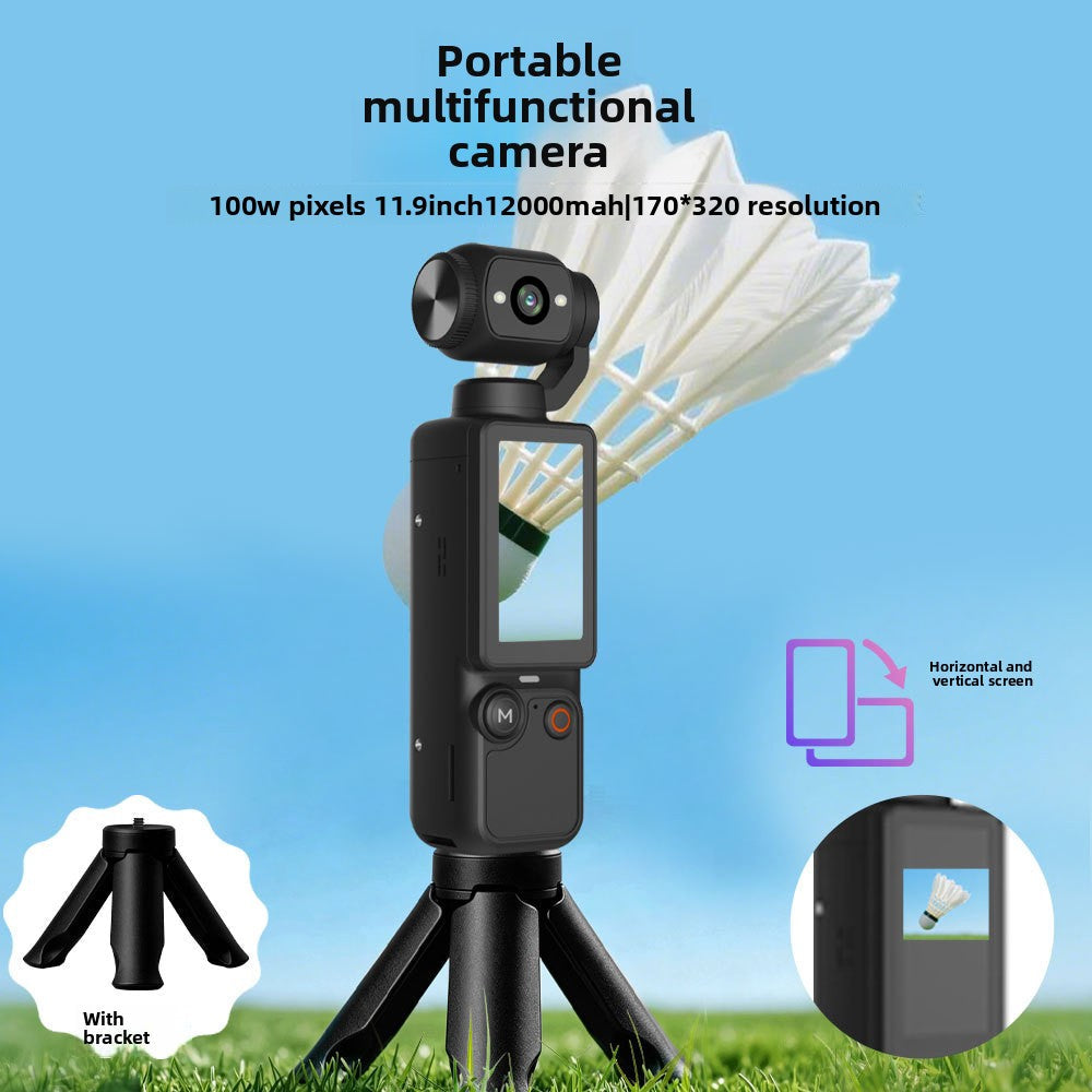 Q7 Portable Outdoor Vlog Camera – 180° Rotating Lens with 1.9" HD Screen