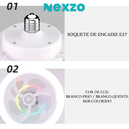 Ventilateur De Plafond À Lumière Led Avec Télécommande 3 Types De Lumière.