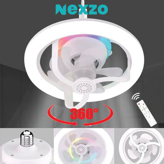 Ventilateur De Plafond À Lumière Led Avec Télécommande 3 Types De Lumière.