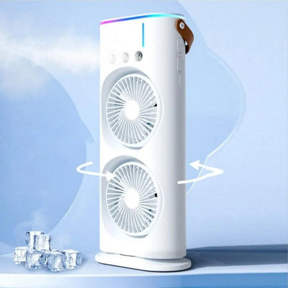 Ventilateur Á Double Tête Avec Brume D’eau