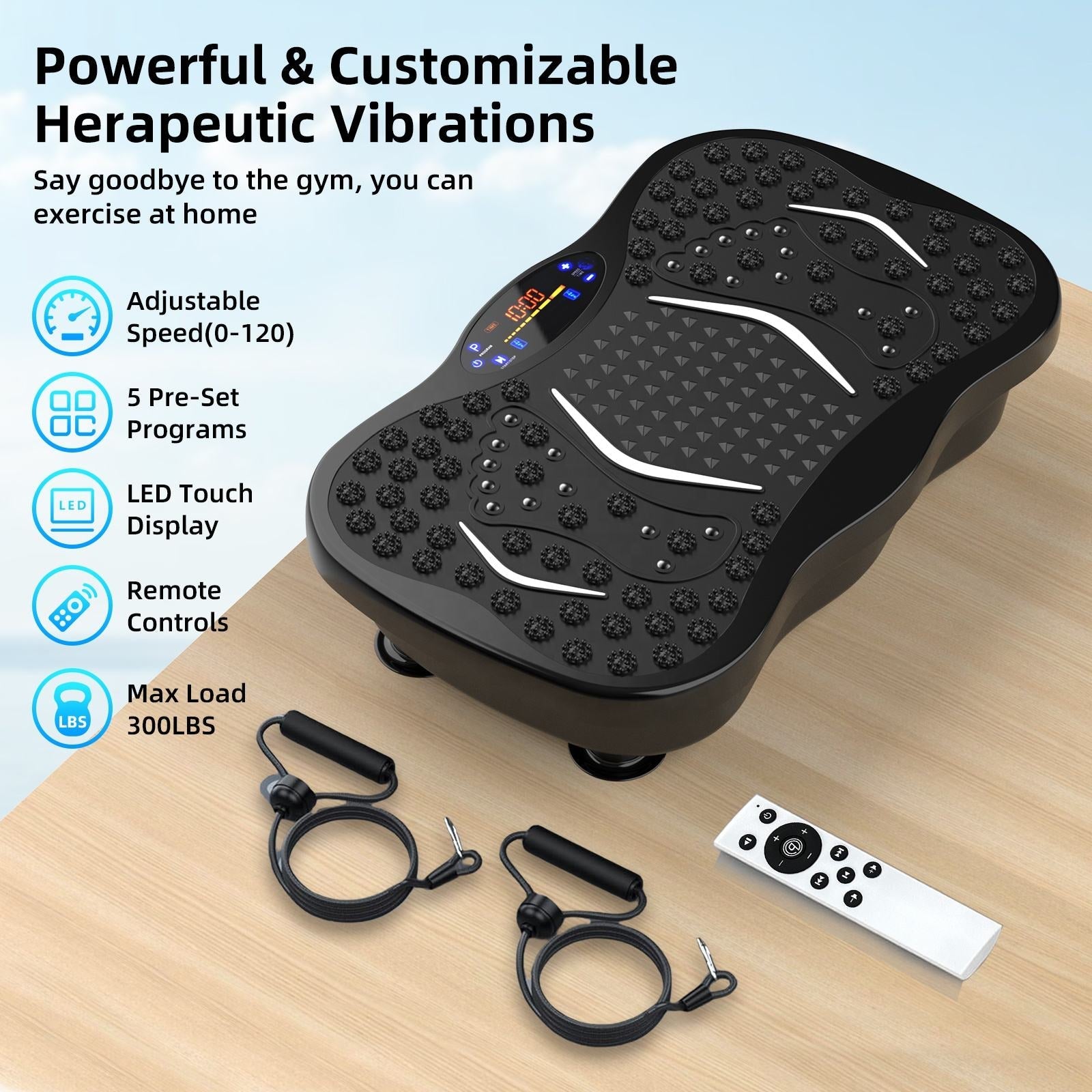 SlimVibe 999 Adjustable Gear Vibration Platform for Home Fitness