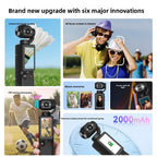 Q7 Portable Outdoor Vlog Camera – 180° Rotating Lens with 1.9" HD Screen