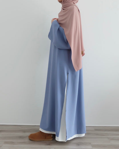 Abaya Chic Moderne 2 piece – Silhouette Longue Élégante Bleu