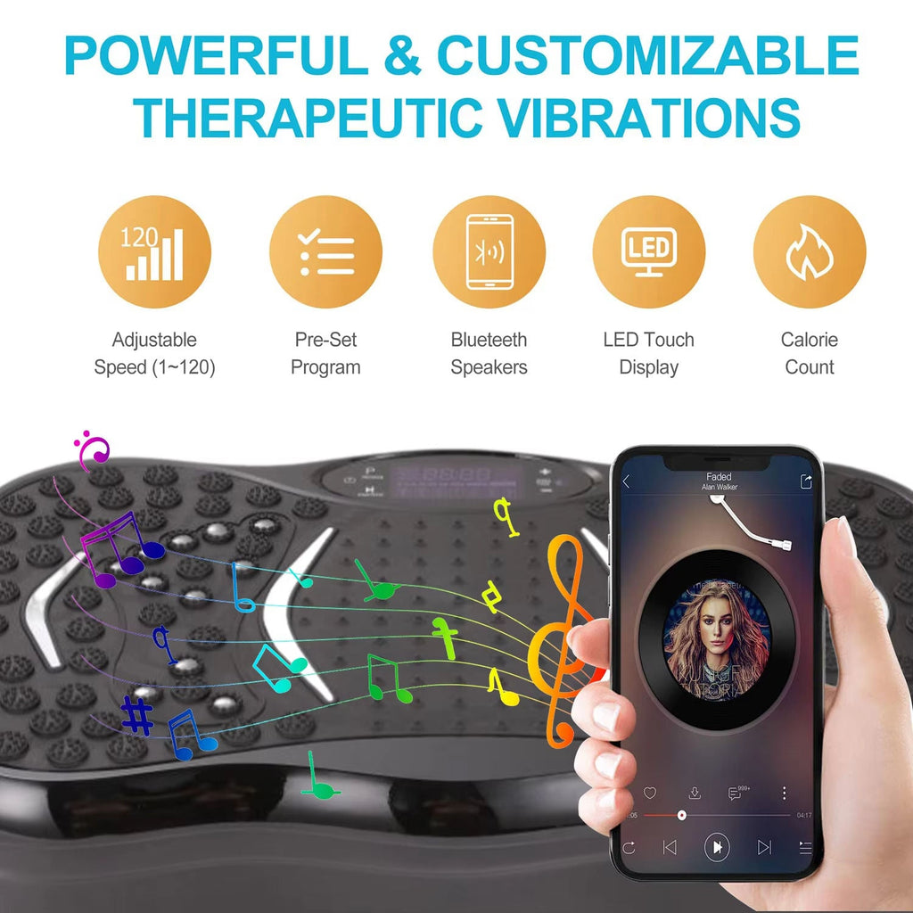 SlimVibe 999 Adjustable Gear Vibration Platform for Home Fitness