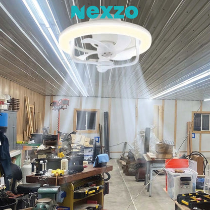 Ventilateur De Plafond À Lumière Led Avec Télécommande 3 Types De Lumière.
