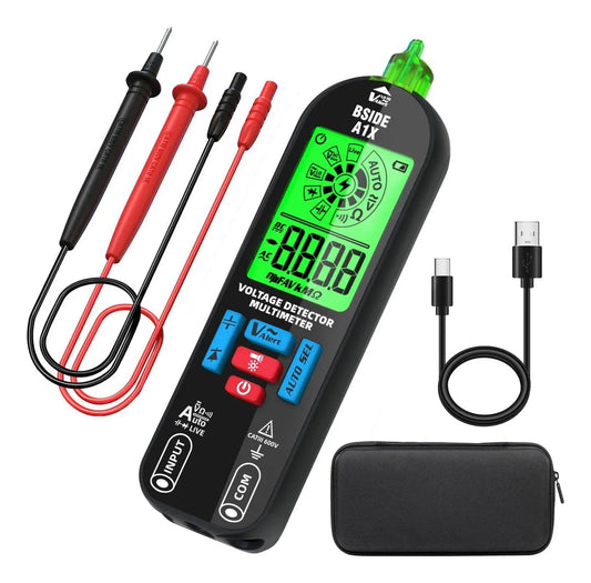 Testeur Multimètre Numérique Voltmètre Rechargeable