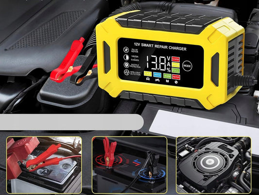 Chargeur Intelligent, Dispositif de Maintenance de Batterie Sûre et Durable, Polyvalent, 12V 6A
