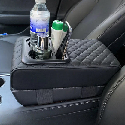 Accoudoir De Voiture Portable Avec Porte-gobelet Et Sac De Rangement