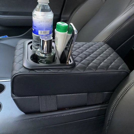 Accoudoir De Voiture Portable Avec Porte-gobelet Et Sac De Rangement