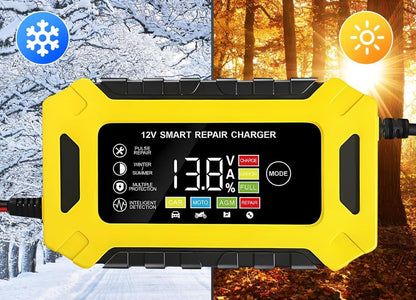 Chargeur Intelligent, Dispositif de Maintenance de Batterie Sûre et Durable, Polyvalent, 12V 6A