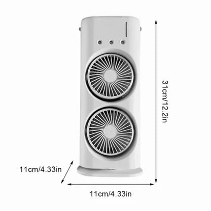 Ventilateur Á Double Tête Avec Brume D’eau