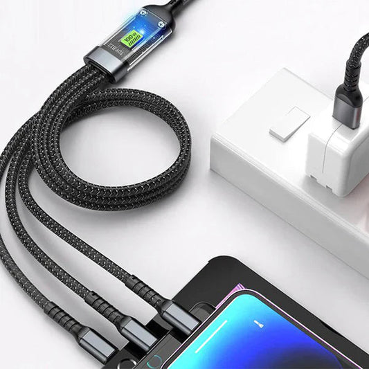 Câble de Charge Lumineux 3-en-1