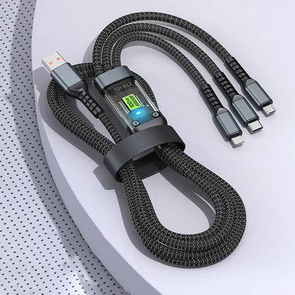 Câble de Charge Lumineux 3-en-1