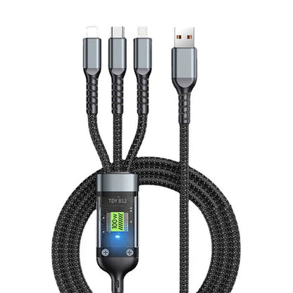 Câble de Charge Lumineux 3-en-1